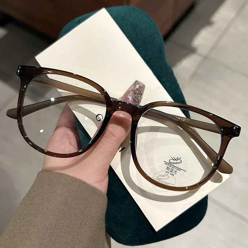 Ultralight Women Short-sighted Eyewear Unisex Round Myopia Glasses Blue Light Minus Diopter Eyeglasses Retro Clear Lens Glasses