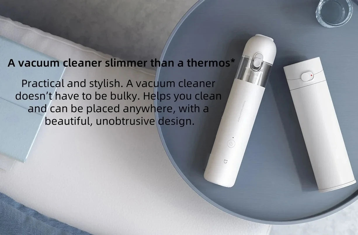 Original NEW MIJIA Portable Handheld Vacuum Cleaner For Home Car Mini Wireless Dust Catcher Collector 13000PA Cyclone Suction CN