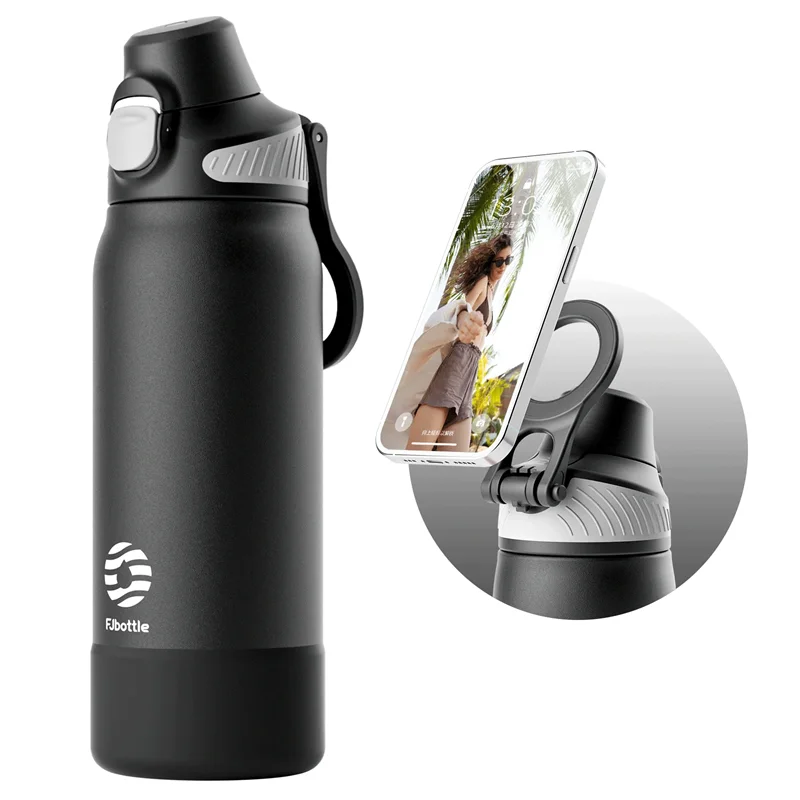 Fjbottle 600/1000ML Thermos Water bottle Magnetic Vacuum Tumbler Leakproof Outdoor Sports/Camping Insulated Cup Keep Warm Cold