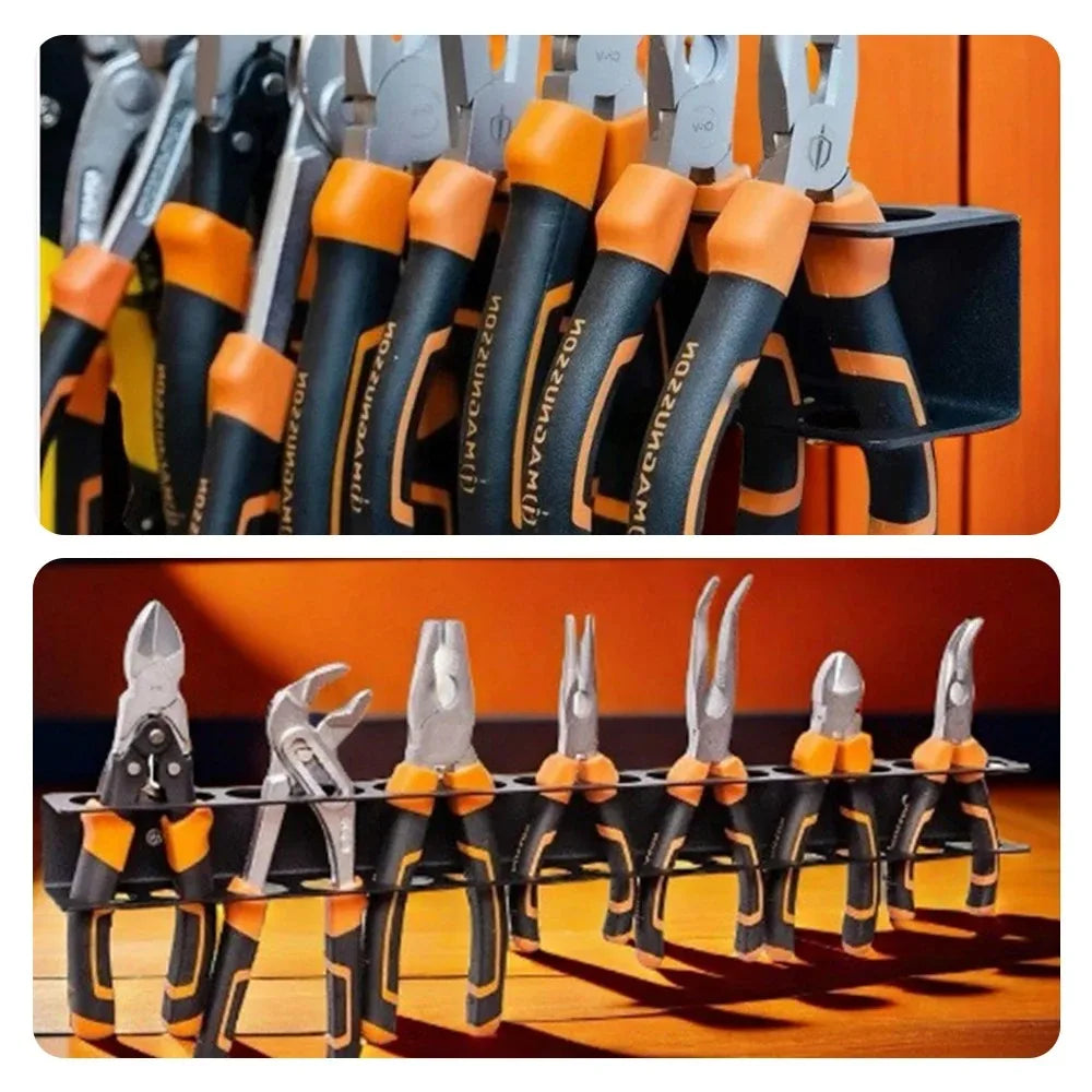 Wall Mount Pliers Holder Organizer, Heavy Duty Hand Tool Storage Rack for Hammer Wrench Screwdriver Garage Tool Organizer