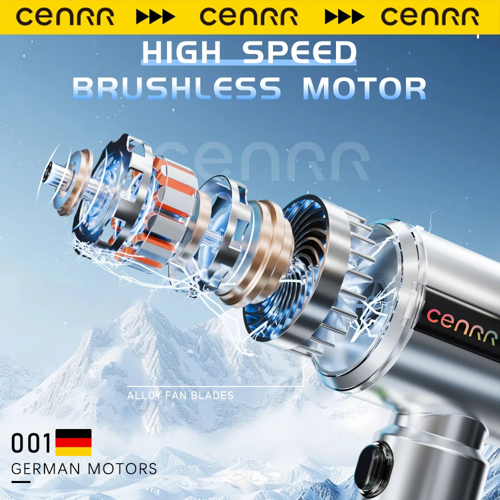 CENRR New Car Vacuum Cleaner Powerful Mini Portable Vacuum Cleaner for Home Appliance Handheld Blower Gift a Birthday Present