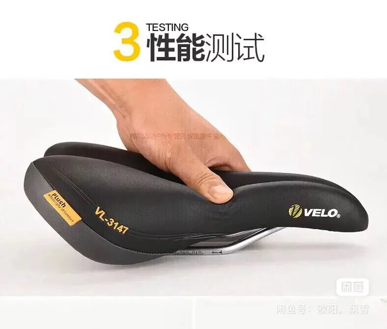 VELO VL-3147 Mountain/Road Bicycle Saddle 272*176MM Chrome Molybdenum Steel Bowframe Bicycle Saddle