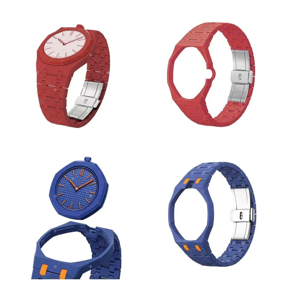 Kit de modification de luxe pour transformer une montre de poche Swatch X AP Royal Pop en montre-bracelet, boîtier céramique