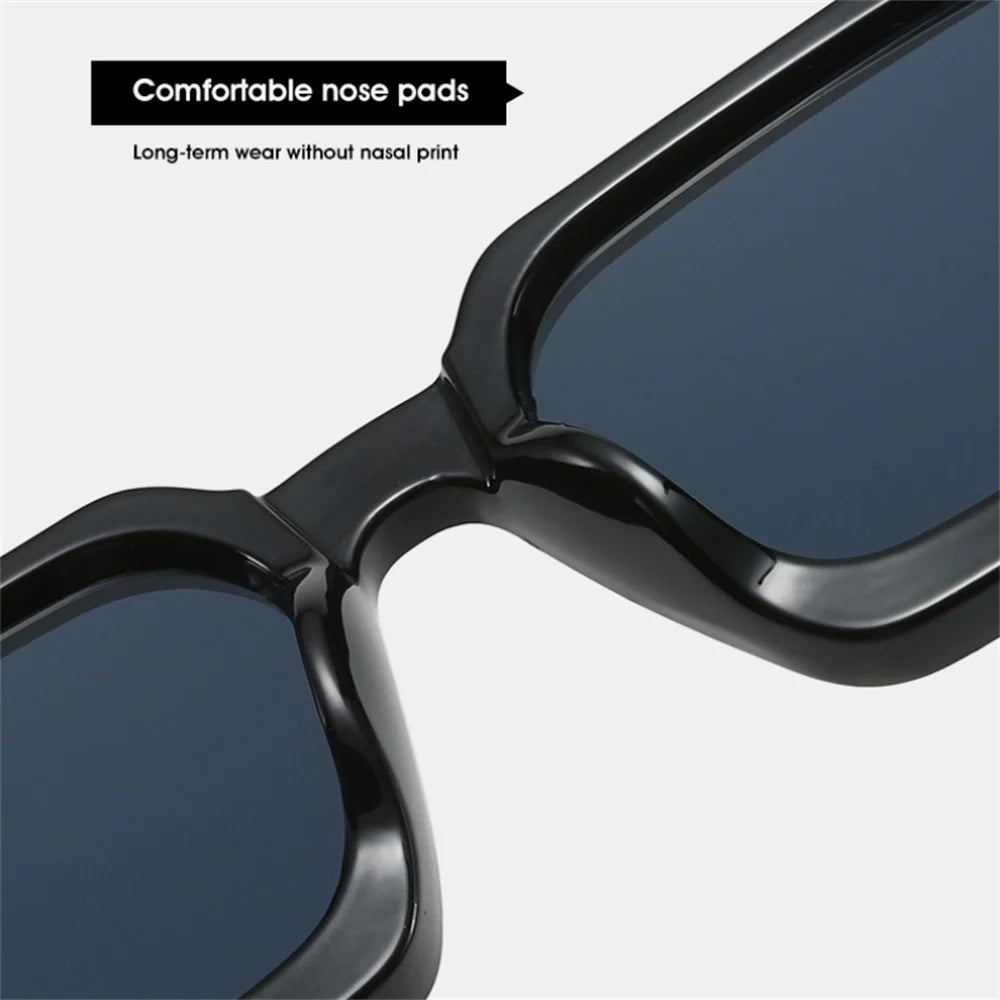 KLASSNUM Men Square Frame Sunglasses 2026 Luxury Brand Designer Sun Glasses Retro Trendy Shades UV400 Unisex Women Glasses New