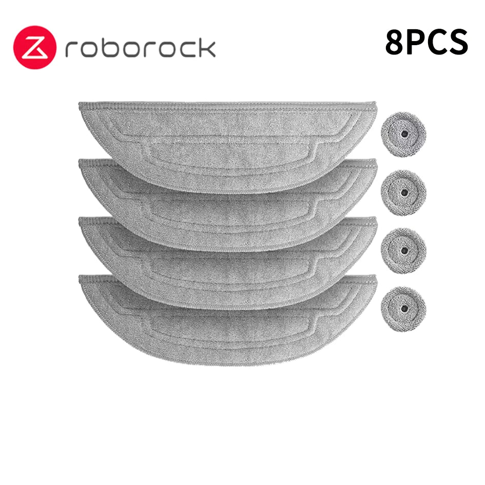 Roborock S8 MaxV Ultra Robot Vacuum Spare Parts Main Side Brushes Mop Cloths HEPA Filters Dust Bags Accessories
