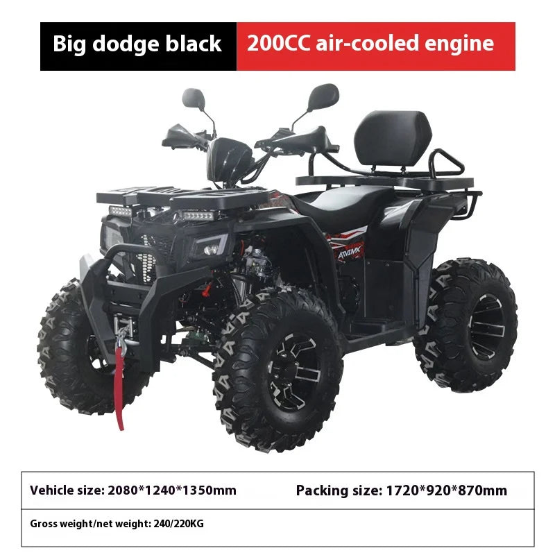 Hot-Selling New 200Cc Adult ATV Large Displacement Four-Wheel  Off-Road Vehicle ATV All-terrain Motorcycles Beach Buggies
