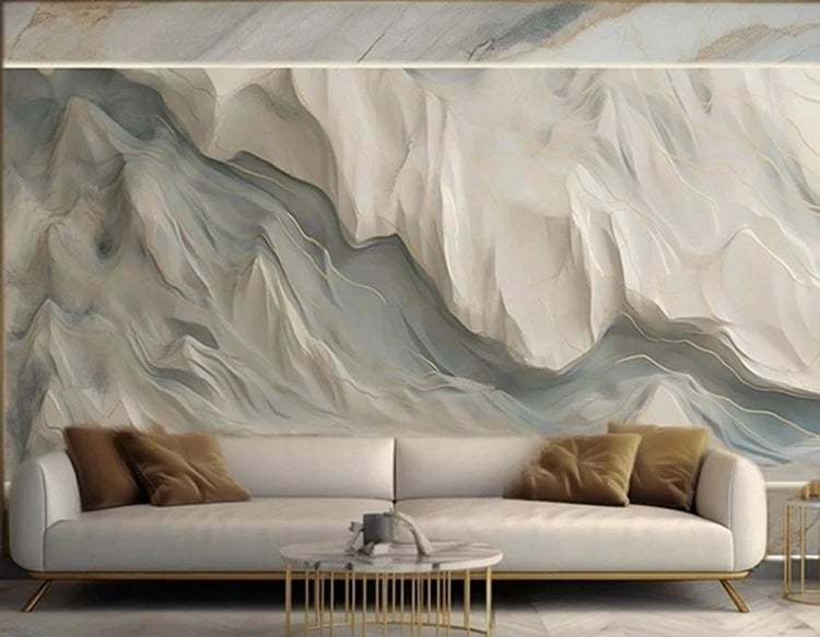 Custom Modern Abstract Line Art 3D Geometric Mural Wallpaper Wall Coverings for Living Room TV Sofa Feature Wall Interior Decor
