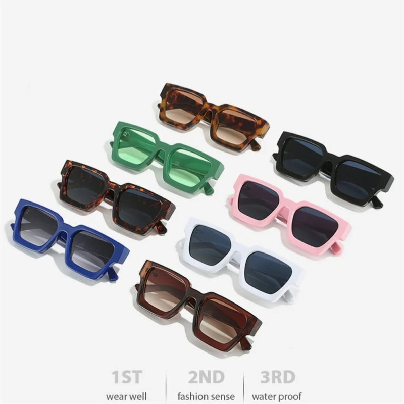 KLASSNUM Men Square Frame Sunglasses 2026 Luxury Brand Designer Sun Glasses Retro Trendy Shades UV400 Unisex Women Glasses New