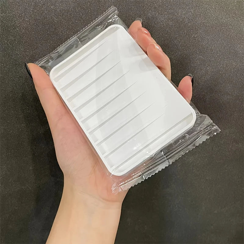 Porte-savon silicone antidérapant avec égouttoir