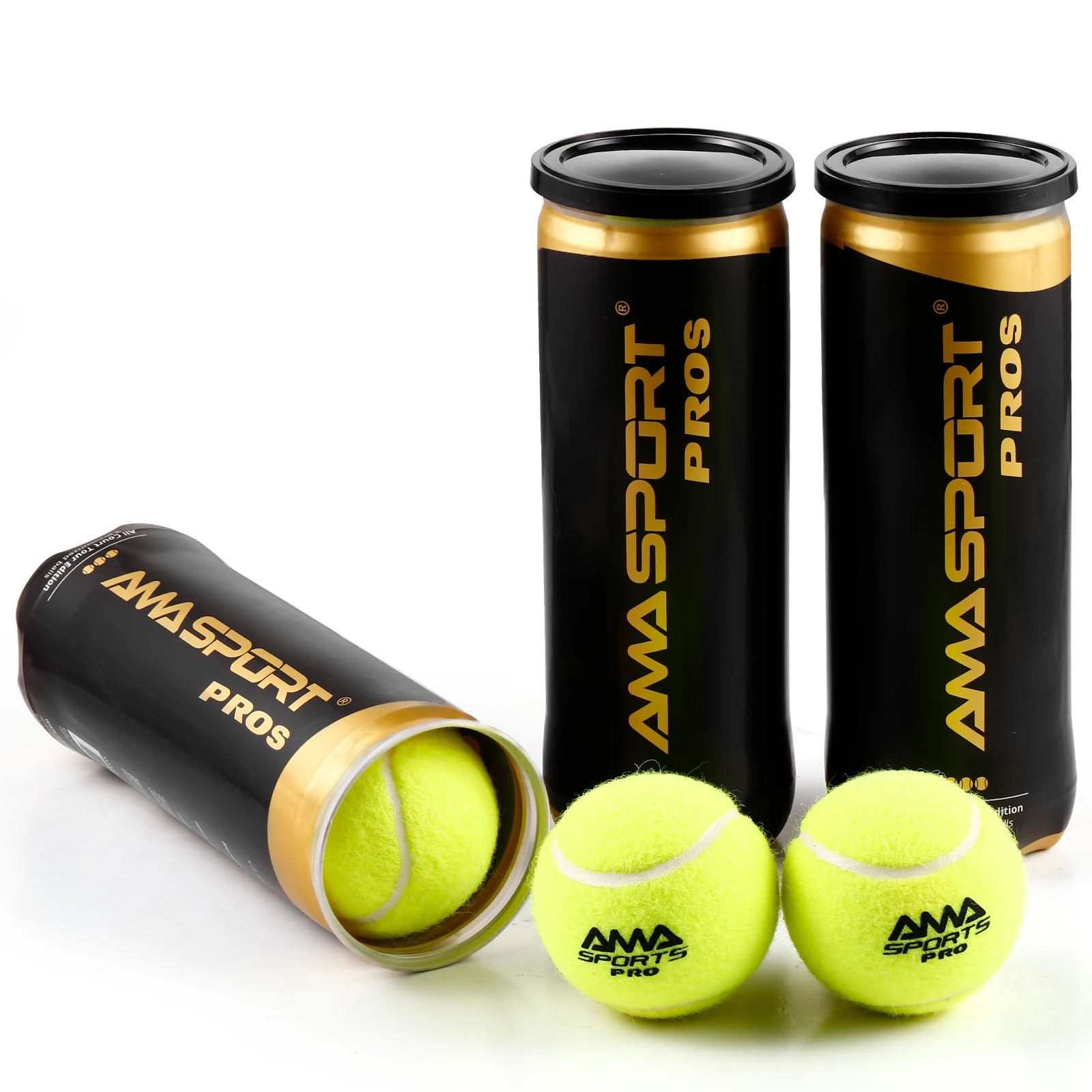 Padel Balls Pack of 3-Durable Tournament Grade Padel Balls - Optimal Bounce Padel Balls for Professional and Amateur Players