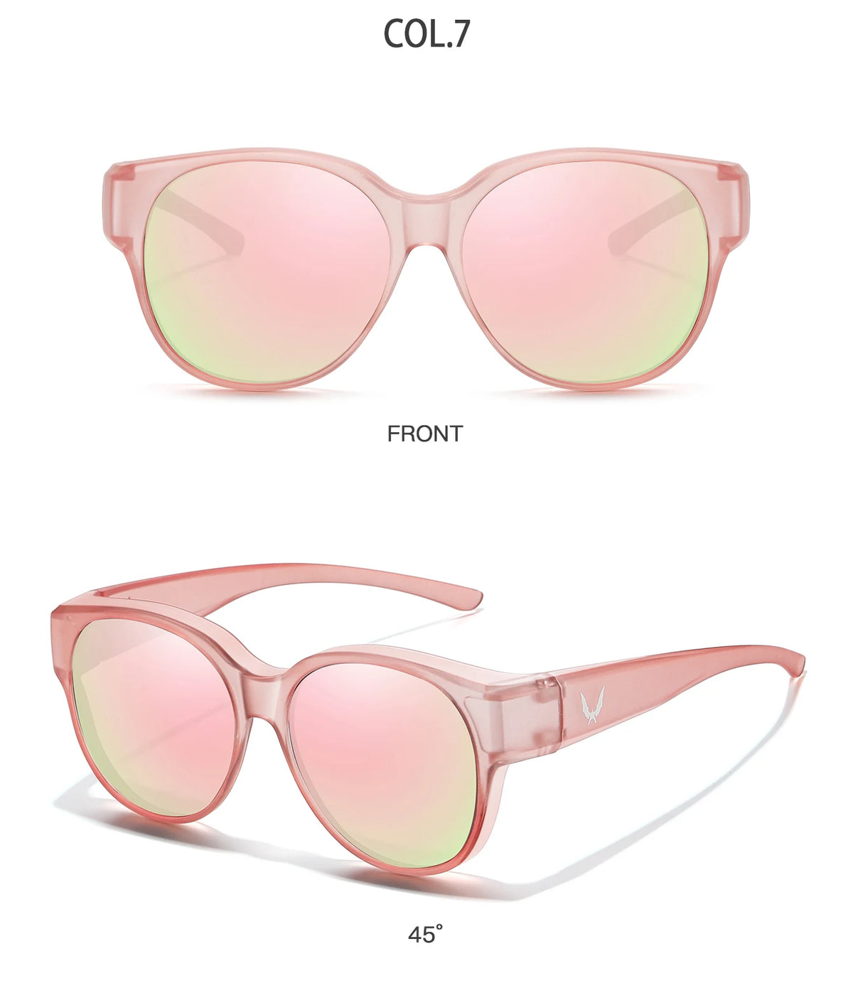 Men and Women's Fashion Round Over Sunglasses Daily Wear Cycling Shopping Fishing Running Glasses Unisex UV400 Eyewear