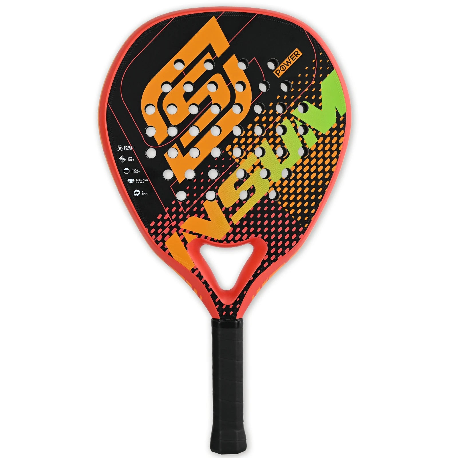 Padel Tennis Racket Carbon Fiber Diamond Shape EVA Core Power Control Padel Racquet for Advanced Players