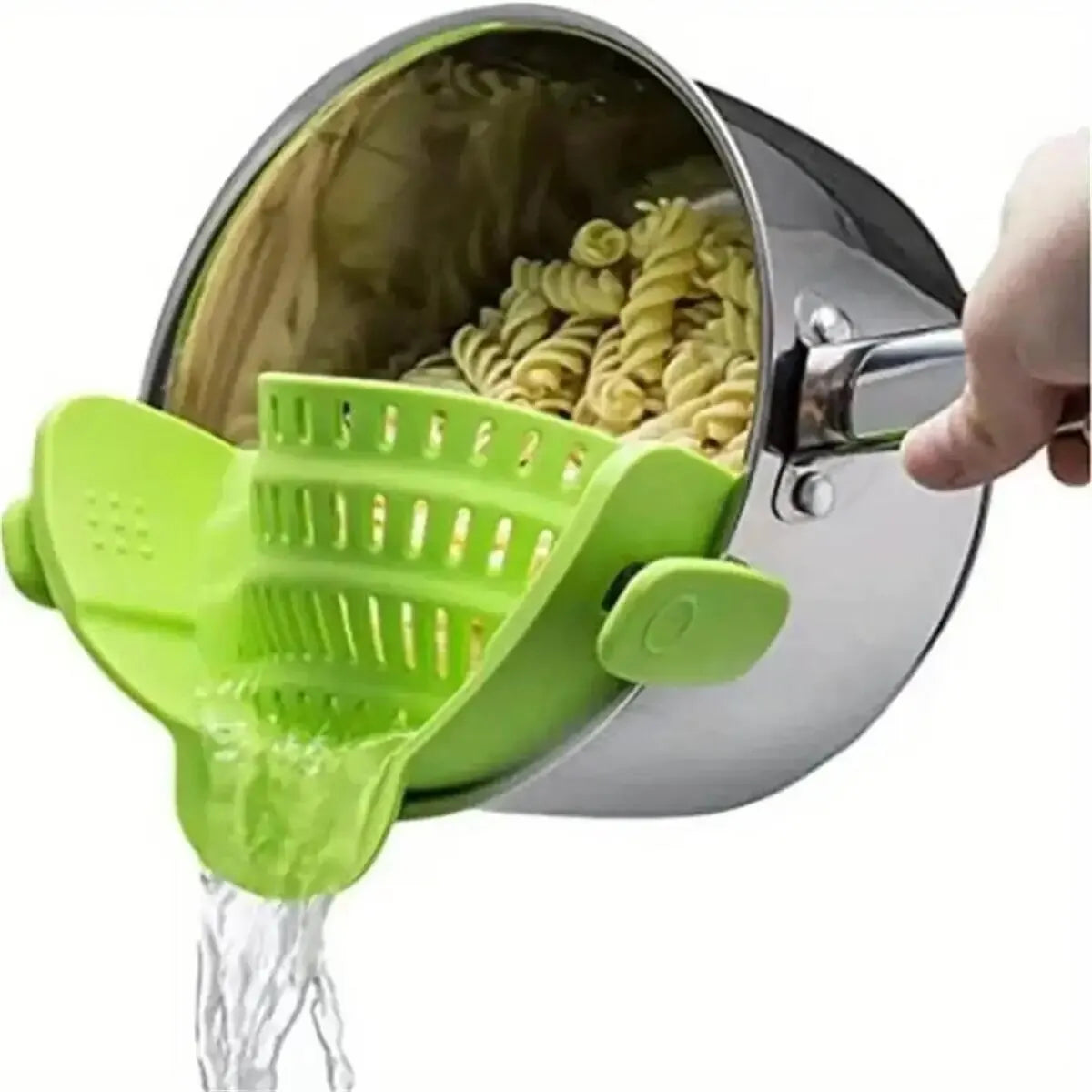 Passoire clip silicone ajustable pour casseroles et saladiers