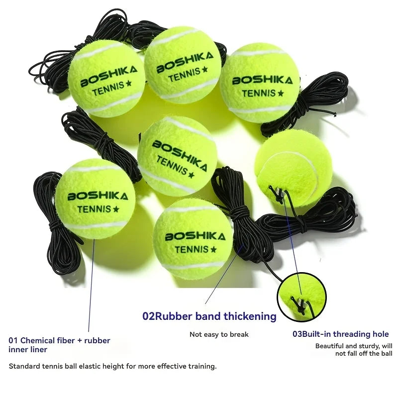 Tennis Ball with String for Single Player Training, High Elasticity and Durable Sports Tennis Ball