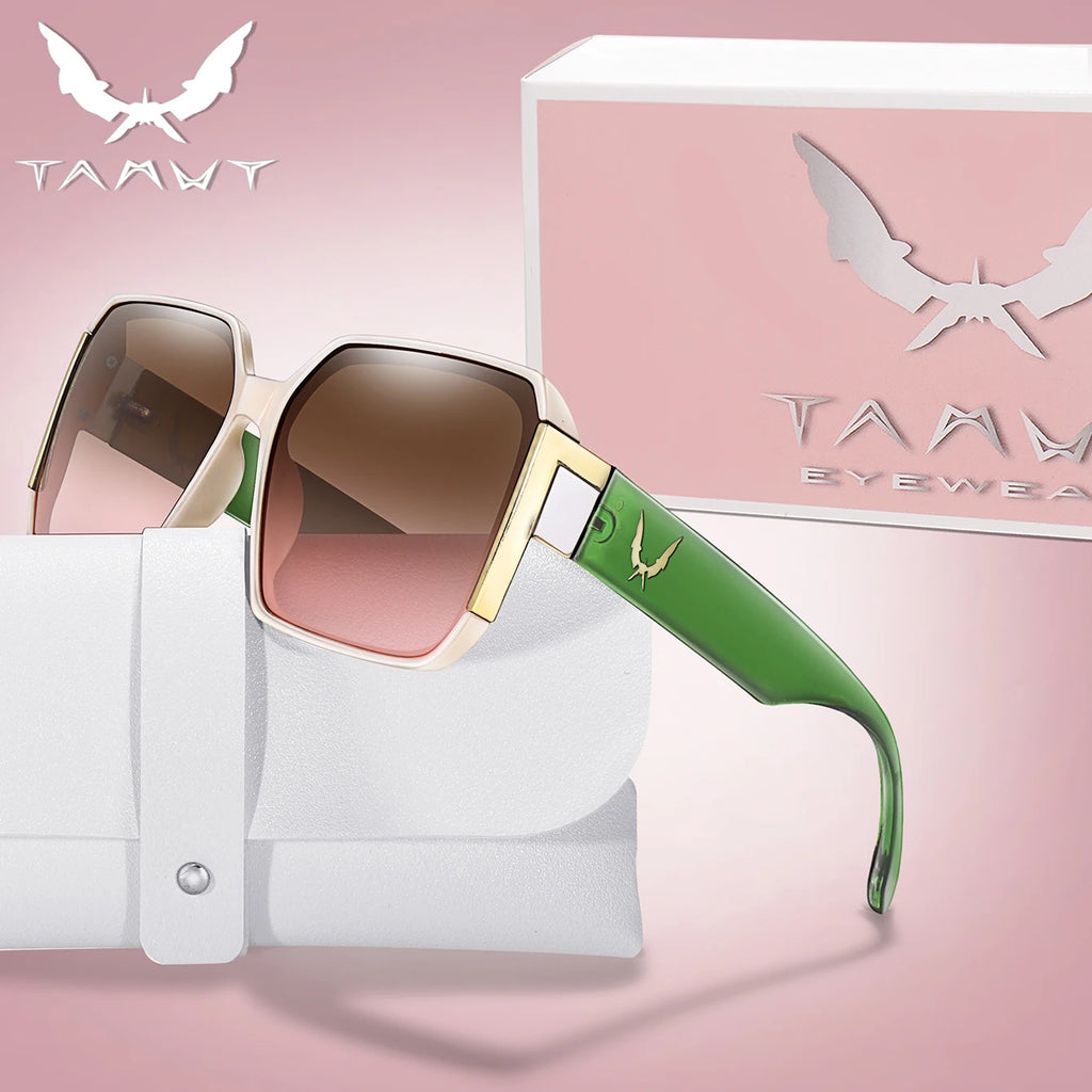 Luxury Vacation Sunglasses for Women and Men Trendy Street Square Shades with UV protection for Outdoor Hiking, Cycling Travel