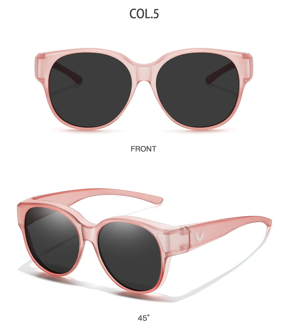 Men and Women's Fashion Round Over Sunglasses Daily Wear Cycling Shopping Fishing Running Glasses Unisex UV400 Eyewear