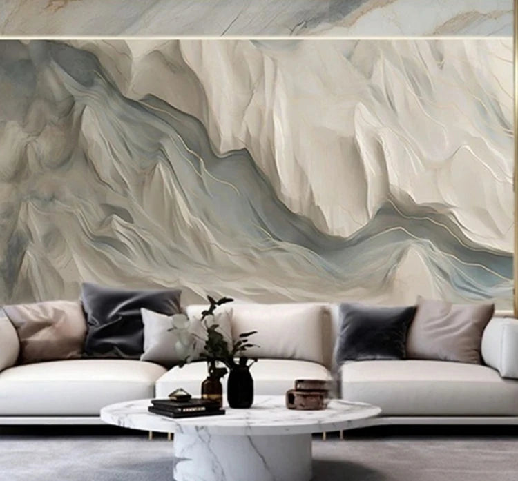 Custom Modern Abstract Line Art 3D Geometric Mural Wallpaper Wall Coverings for Living Room TV Sofa Feature Wall Interior Decor