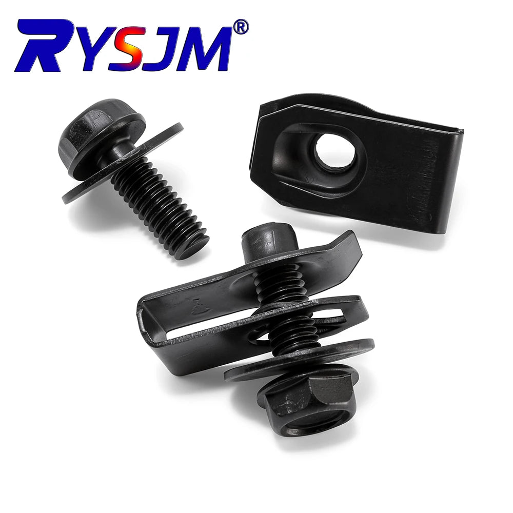 Car Body Bolts U Type Nut Clips Automobile Bumper Fender Rivet Engine Cover Undertray Splash Shield Guard Liner Screws Clips