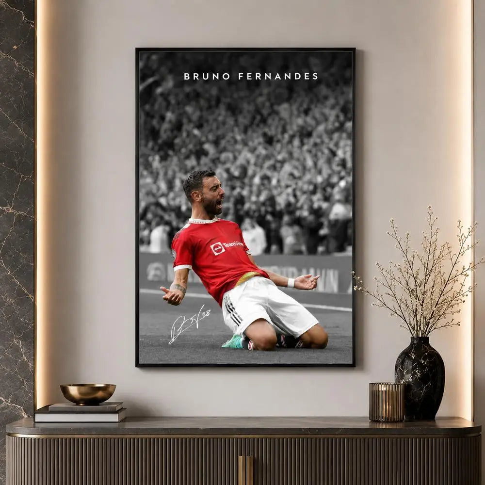 S-occer Sport Player Portrait Poster High-Definition Waterproof Eco-Friendly Non-fading For Kitchen Bathroom Wall Bedroom Decor