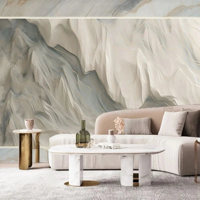 Custom Modern Abstract Line Art 3D Geometric Mural Wallpaper Wall Coverings for Living Room TV Sofa Feature Wall Interior Decor