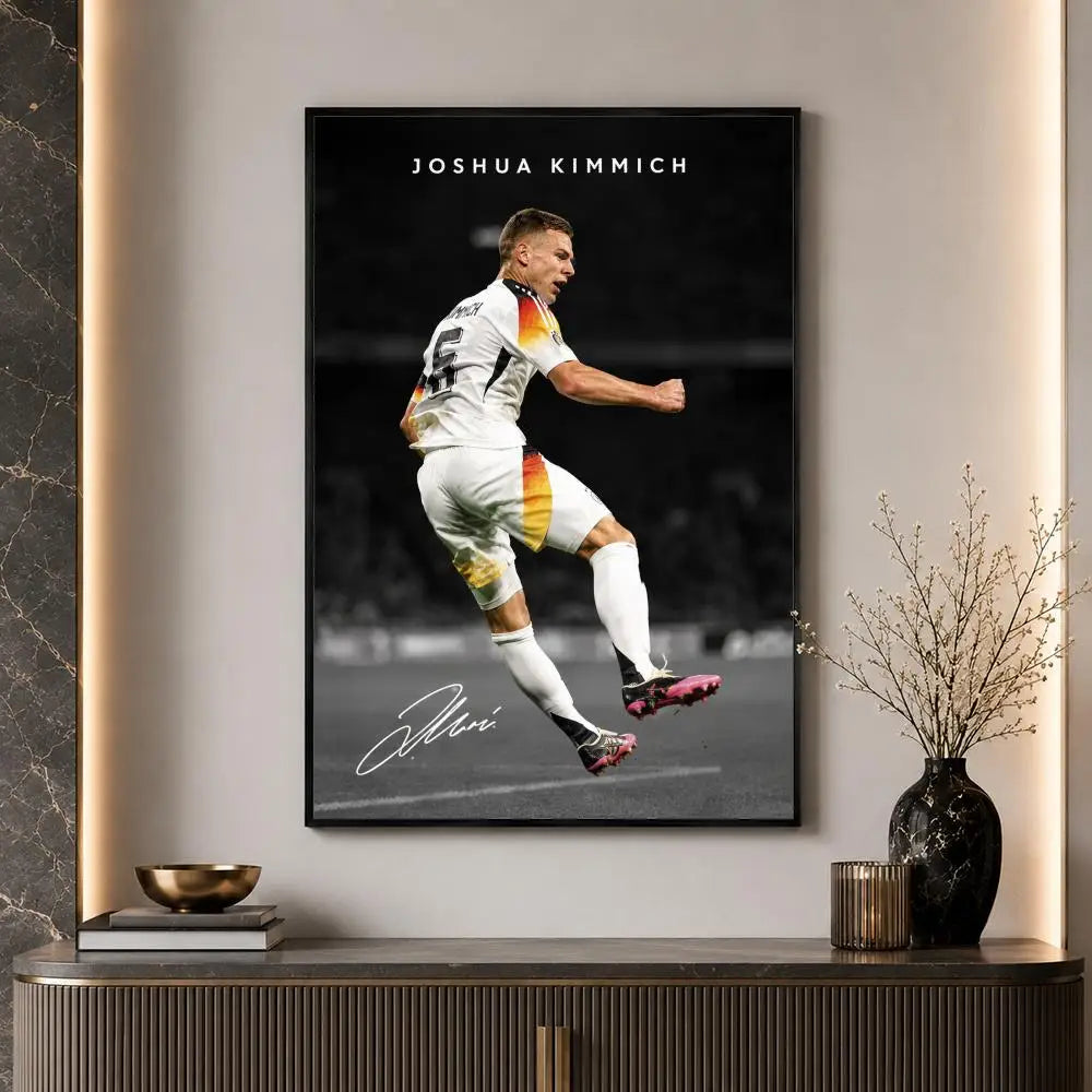 S-occer Sport Player Portrait Poster High-Definition Waterproof Eco-Friendly Non-fading For Kitchen Bathroom Wall Bedroom Decor